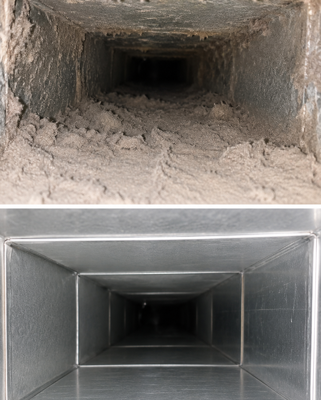 Air Vent Cleaning before and after